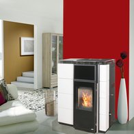 Koppe Tayo wit keramiek stroomloze pelletkachel