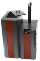 NBE RTB 10 kW met 320 kg pelletreservoir